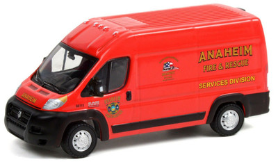 GreenLight 1:64 A.S.S NEU RAM ProMaster 2018 Anaheim Fire Rescue Route Runners