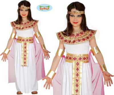 Egiziana Bambina Costume Cleopatra Bambina Vestito Cleopatra
