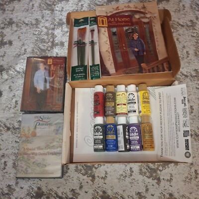 PLAID FolkArt Acrylic Paint Kit PB033B 10x 2 oz Bottles Sealed w/ DVD & Brushes