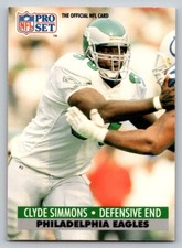 1991 Pro Set - Clyde Simmons #258