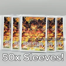 50x Luffy DON Promotion Sleeves One Piece TCG CCG ✨USA Ship Seller✨