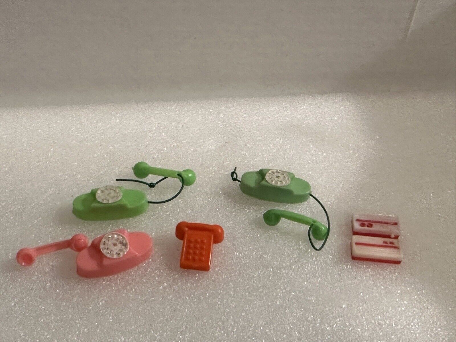 Vintage Barbie Telephone And Radio Lot Of 6 Pieces Mattel 1960's-1970's