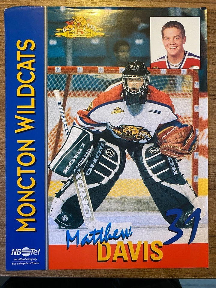 1996-2001 5th Anniversary Moncton WildCats. Poster and Signature of players - Image 2 of 3