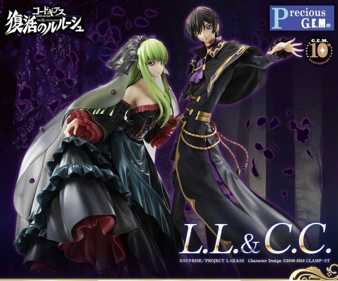 CODE GEASS L.L. & C.C. セット Megahouse Code Geass G.E.M. Series Lelouch L.L. & C.C Set