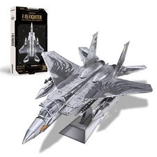 Piececool 3D Model Kits For Adult F-15 Fighter Metal Model Puzzle Kits Gifts Toy