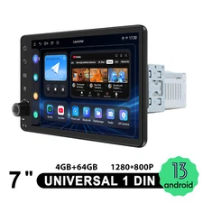 JOYING CarPlay 7inch Touchscreen Single Din Bluetooth Car Stereo Radio with Knob