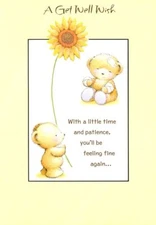 A Get Well Wish - Get Well Greeting Card - 3907B