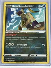 Radiant Hisuian Sneasler 123/196 Radiant Lost Origin Pokemon Holo Near Mint