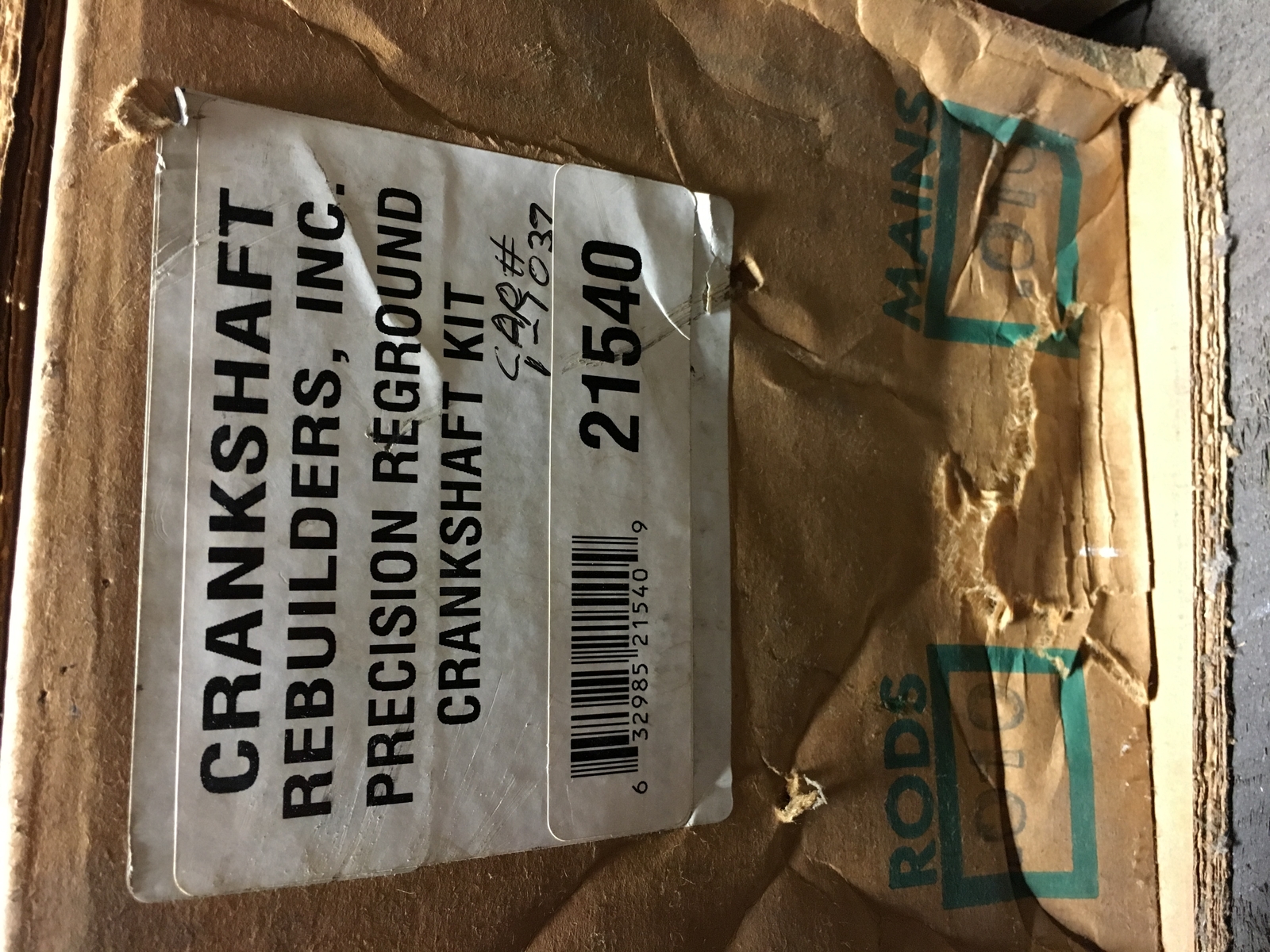 Комплект для восстановления коленчатого вала Crankshaft Rebuilders, Inc