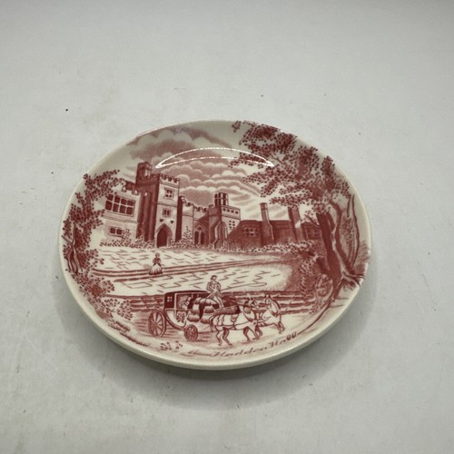 Johnson Bros Pink Haddon Hall Pink Coasters 4" - 第 1/3 張圖片