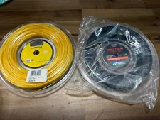 New Reel of Luxilon 4G  125 660' and Free New Reel of Yonex Poly Tour Drive 17g.