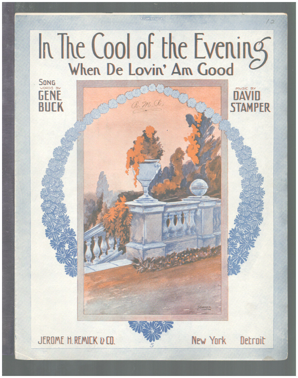 In 新作 人気 The Cool Of Evening When De 【68%OFF!】 1912 Good Vintage Sh Am Lovin