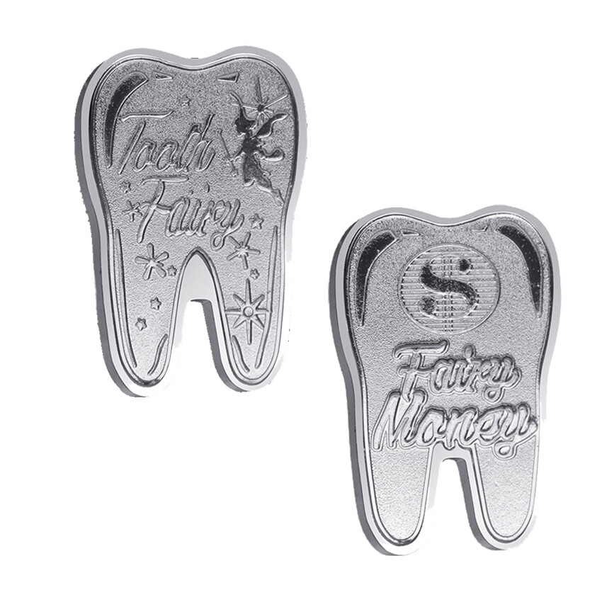 20PCS Commemorative Coin Silver Tooth Fairy Money Silver Plated For Kid