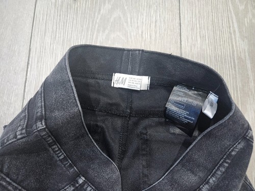 H&M Soft Stretchy Skinny Black Denim Jeggings size 10/11 - Picture 4 of 5