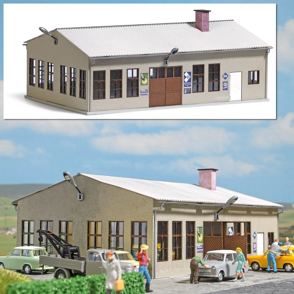 Busch H0 1918 Autowerkstatt