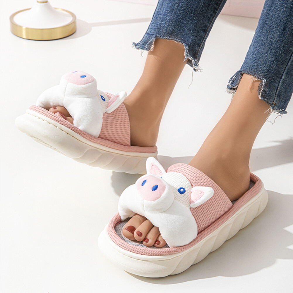 APL Dolci Pantofole di Maiale da Donna Calde Pantofole per Animali Domestici Peluche Porcellini Ha