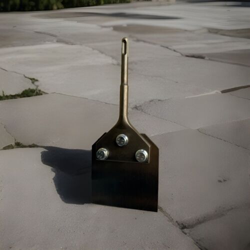 SDS Plus 4” Wall Floor Scraper Tile & Thinset Scaling Chisel Adhesive Removal - Picture 4 of 11
