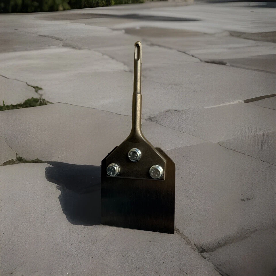 "Raspador de piso de pared SDS Plus de 4"" para azulejos y cincel de escalado delgado eliminación de adhesivo" Foto 4 de 4