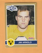Jim Arnold Vanderbilt Commodores 1991 Hoby SEC Stars #344 Dalton Georgia 7H
