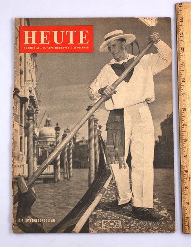 Settembre 1948 Oggi Rivista Lingua Tedesca Governo Militare USA Venezia - Foto 2 di 4