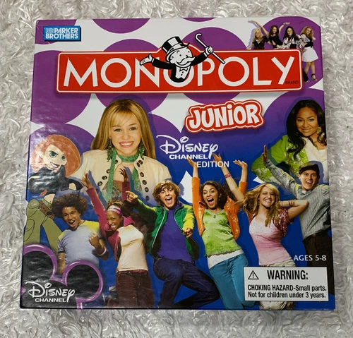 Monopoly Junior Disney Channel Game 2007 Complete Hannah Montana Cheetah Girl