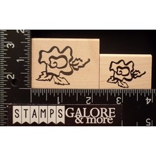 Denami Design Rubber Stamps SM MED GARDEN FLOWER ROSE LEAVES 2954