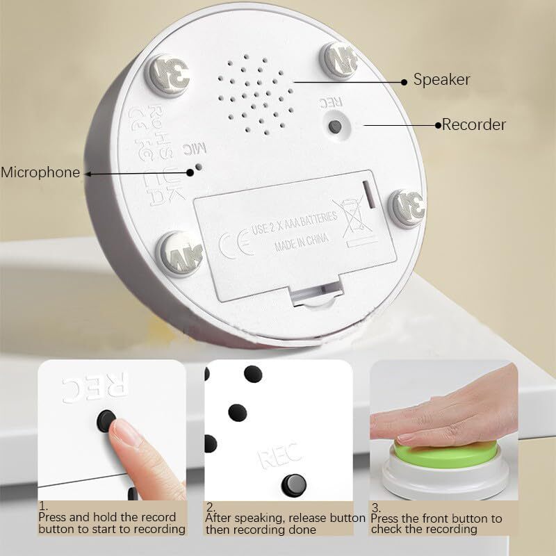 KiaoTime Bathroom White Noise Machine, Bathroom Noise Blocker, Toilet