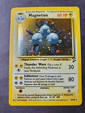 Near Mint Magneton Holo Swirl Base Set 2 9/130 Pokemon Card