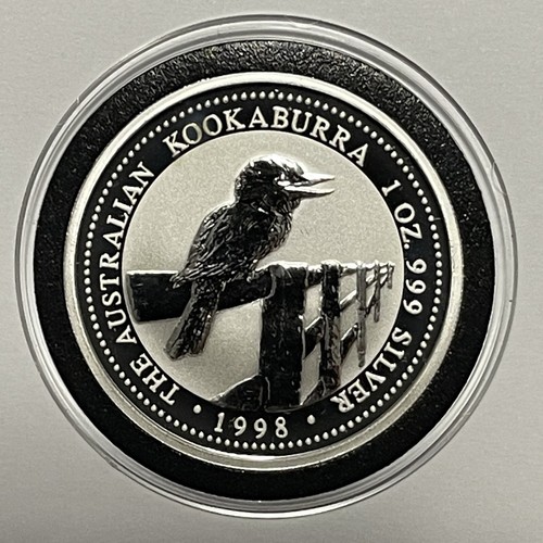 1998 Australian Kookaburra Rare Collector Coin 1 Troy Oz .999 Fine Silver Rounds - Bild 13 von 14
