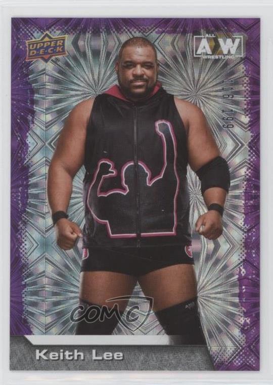 2022 Upper Deck AEW All Elite Wrestling Purple Pyro 116/199 Keith Lee #67 0u2j