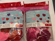 Creatology Valentines Heart Foam Stickers 2 Packs with 120 in Each Pack