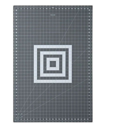 Fiskars 24" x 36" Self-Healing Double-Sided Cutting Mat, Gray and White - product listing photo