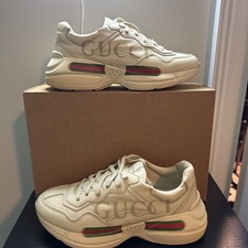 Gucci Rhyton logo vintage taglia 8 uomo con scatola di ricambio