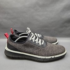 Cole Haan Generation Zerogrand Shoes Mens 11 Gray Black Knit Oxford Sneakers