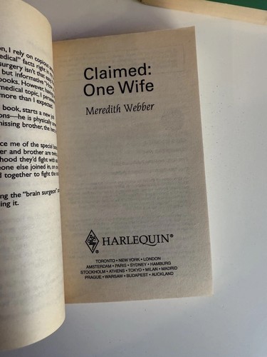 Claimed: One Wife by Meredith Webber - Harlequin Medical #15 - Picture 6 of 7