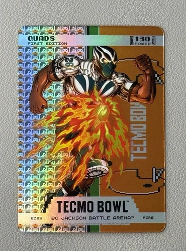 🔥2026 Bo Jackson Battle Arena Tecmo Bowl QUADS SAQUON BARKLEY Orange SP🔥