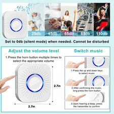 Dog Door Bell for Potty Training, Smart Wireless Doggie Doorbell to Go Outsid...