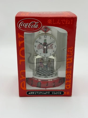 COCA-COLA ANNIVERSARY CLOCK IN ORIGINAL PACKAGING NEW UNUSED VINTAGE