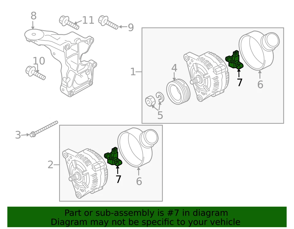 Regulador de tensión original Audi 079-903-803-F Foto 2 de 3