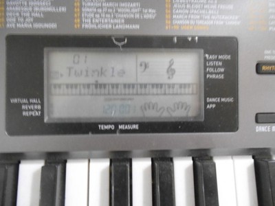 Casio LK-265 Black 61-Key Touch Sensitive Electronic Keyboard W
