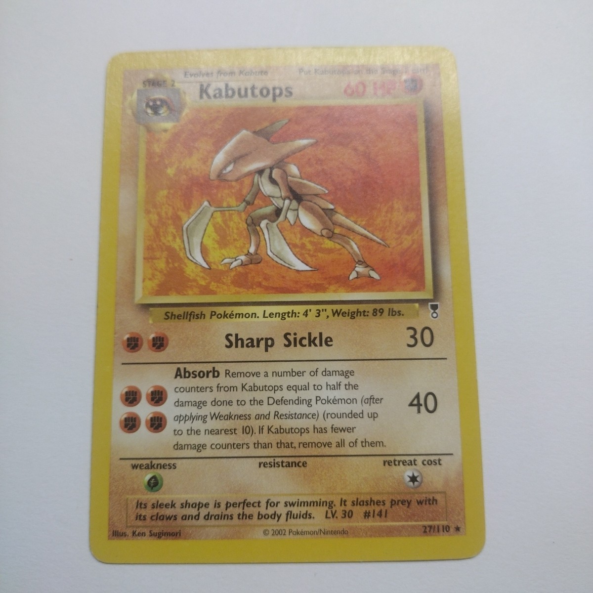 Kabutops - 27/110 - Pokemon Card Legendary Collection Rare - MP