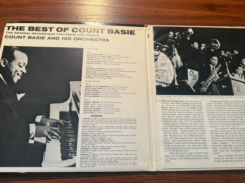 The Best of COUNT BASIE orchestra Decca Deluxe 2LP gatefold w/ booklet DXSB-7170 Foto 2 de 4