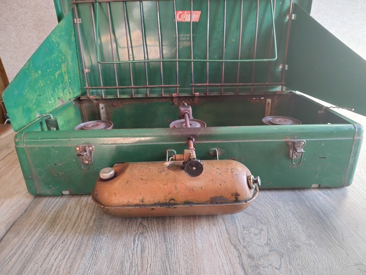 【中古】 バンコク ニューコロンブックスC‐4 木精舎 Vintage Coleman 426B 3-Burner Camp Stove w/Fuel Tank USA Camping