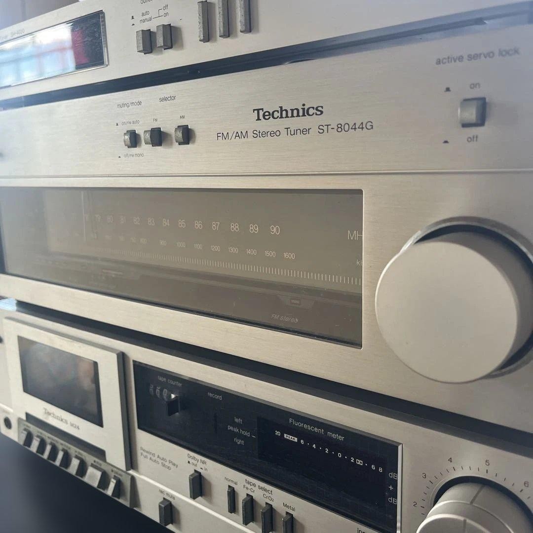 Technics カセットデッキRS−M24、タイマーSH−4020、チューナー Technics RS-M24 Cassette Deck + SH-4020 Audio Timer + ST-8044G