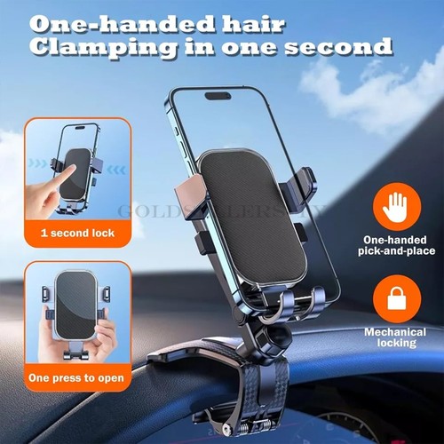 Pour Samsung iPhone Téléphone Portable Universel 360° Support Téléphone Voiture Tableau de Bord US - Photo 2 sur 10