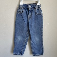 Vintage Levi  s Toddler Jeans Denim Elastic Sinch Waist Size 4