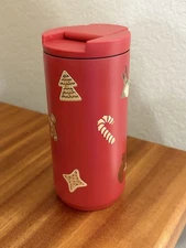 NEW 2025 STARBUCKS Holiday Red Gingerbread Cookie Tumbler (12oz) FREE SHIPPING
