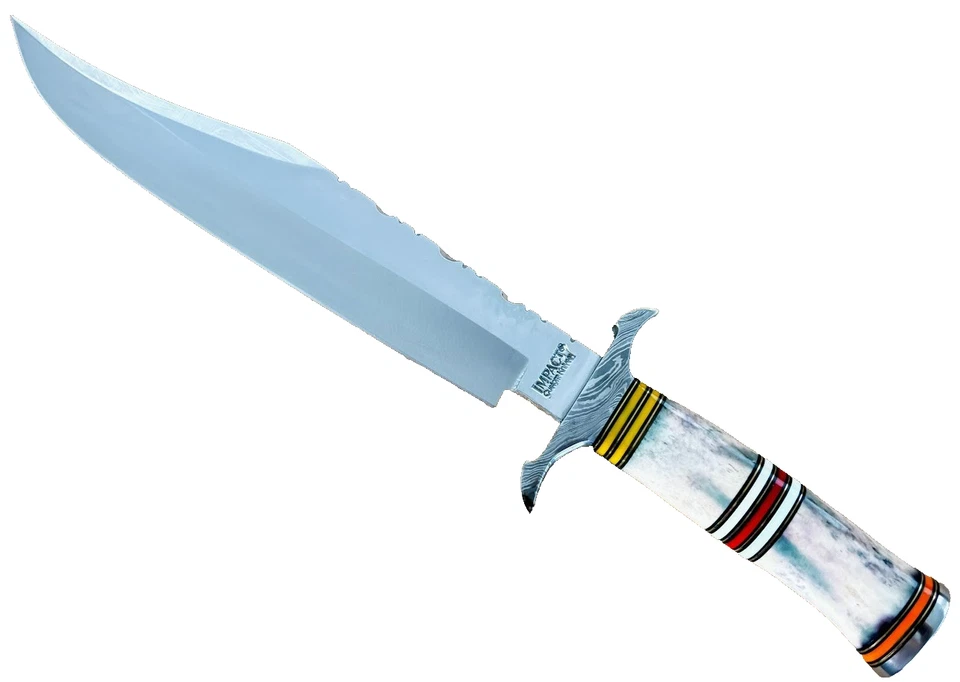 IMPACT CUTLERY Custom Made UNUSED Bowie Knife RARE Handmade Collectible Knives - Image 2 of 4