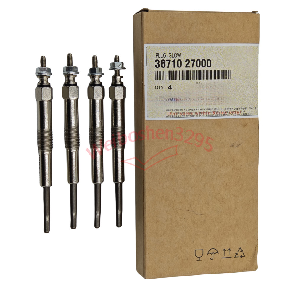 4X 36710-27000 Glow Plugs For Hyundai KIA Grandeur i30 Elantra Santa FE 2.0 2.2