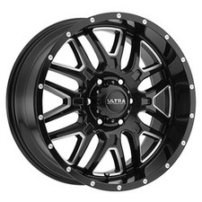 17x9 Ultra 203BM Hunter Gloss Black Milled Wheels 5x5 (10mm) Set of 4